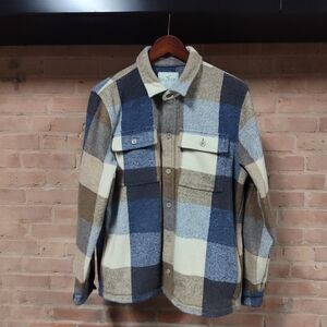 Hollister Men's Multi-Color Plaid Shirt Jacket